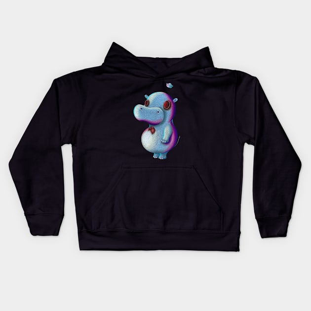 Sailor Hippo Kids Hoodie by samarrrt